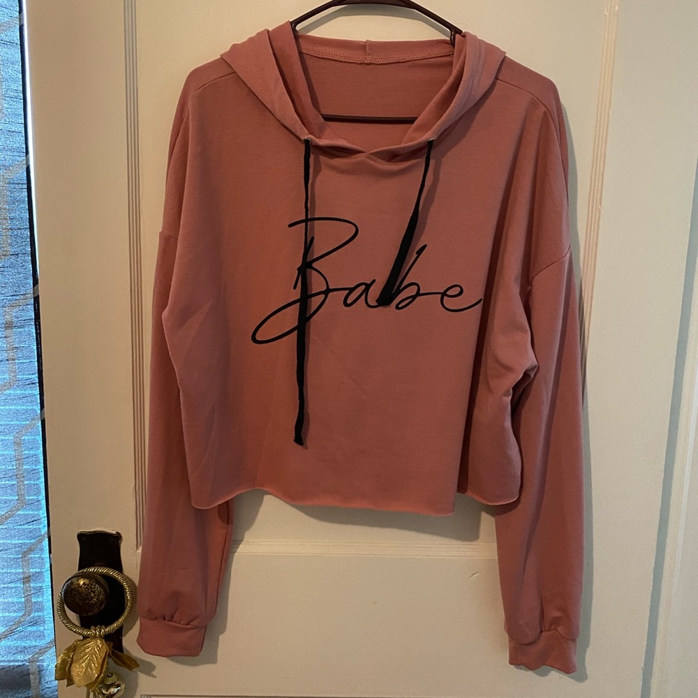 Crop Top Hoodie. Size L. Worn Once
